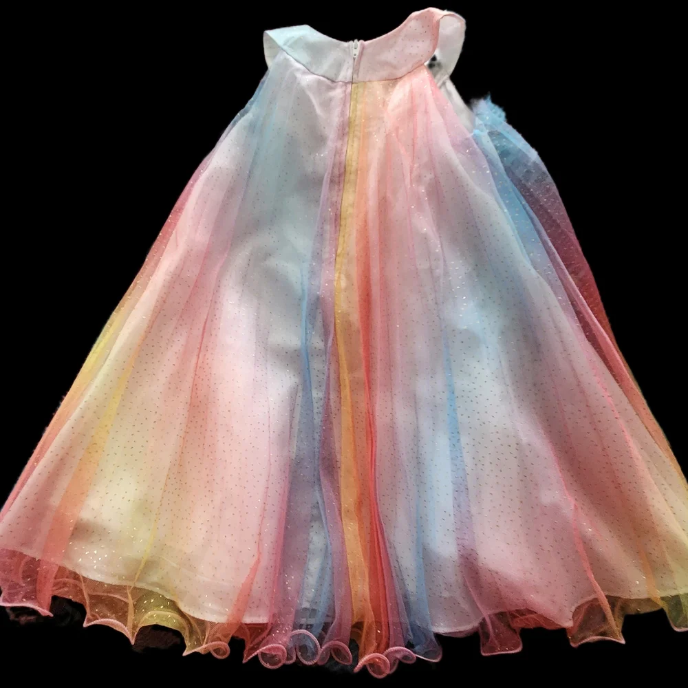 Jessica Ann Multicolor Formal Kids Dress - Picture 2 of 2